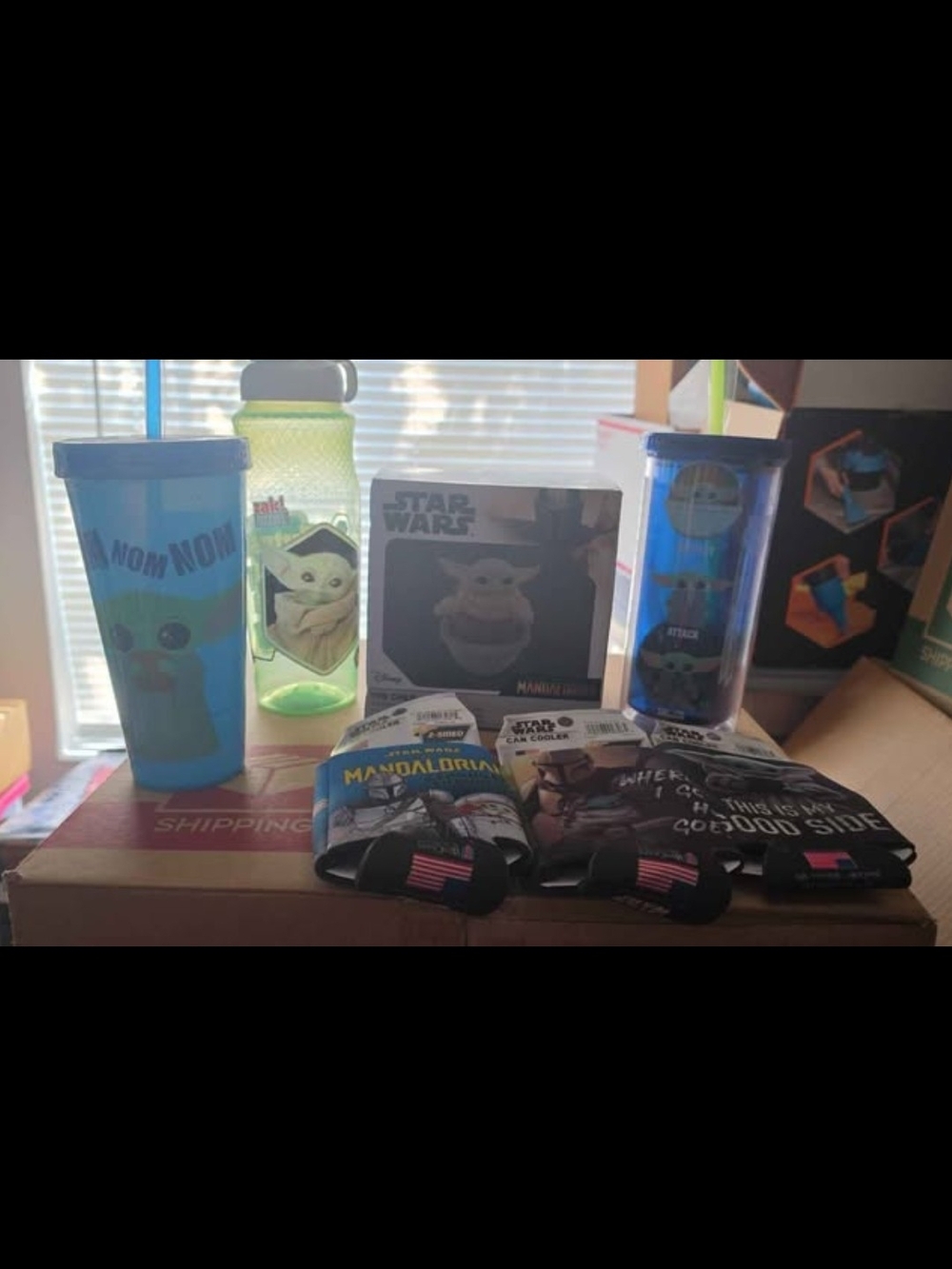3 Coozies 3 Tumblers And Ceramic Salt And Pepper Set All GROGU
